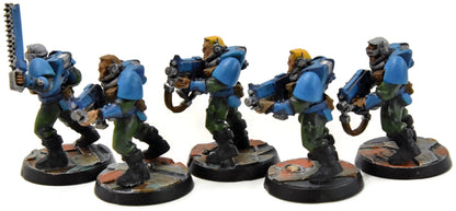 SPACE MARINES 5 Scout #1 WELL PAINTED Warhammer 40K