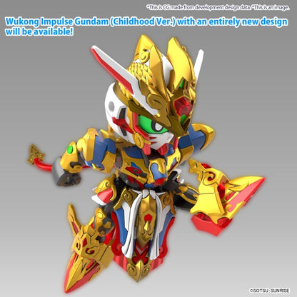 SDW HEROES REVIVAL OF THE HEROES! WUKONG IMPULSE GUNDAM (CHILDHOOD Ver.) & SANZANG STRIKE FREEDOM GUNDAM SET Bandai