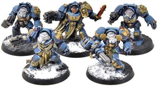 SPACE MARINES 5 Terminators #1 Space Hulk WELL PAINTED Warhammer 40K