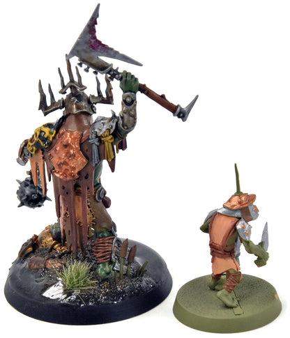ORRUK WARCLANS Killaboss with Stab-Grot #1 WELL PAINTED Sigmar