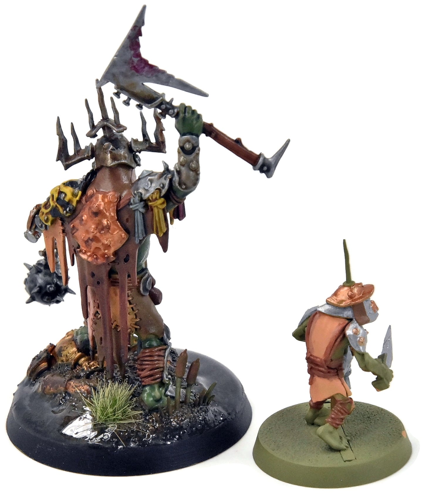 ORRUK WARCLANS Killaboss with Stab-Grot #1 WELL PAINTED Sigmar
