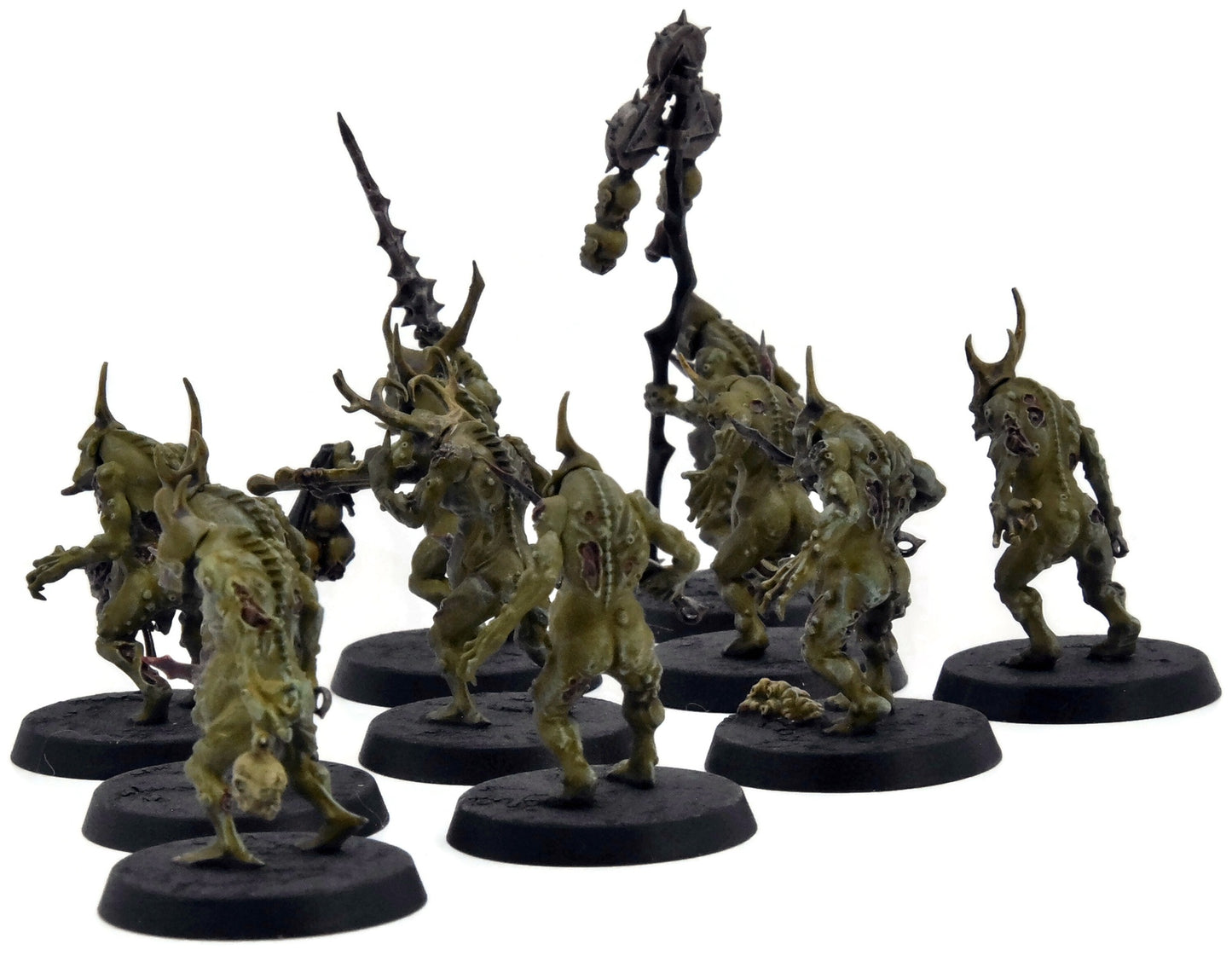 MAGGOTKIN OF NURGLE 10 Plaguebearers #3 WELL PAINTED Warhammer Sigmar