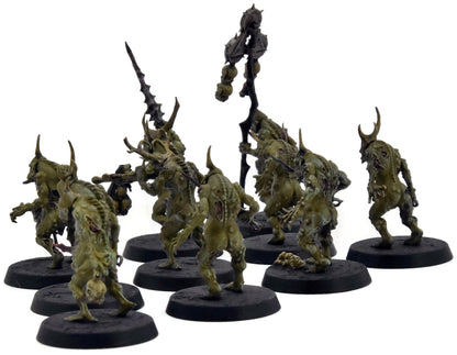 MAGGOTKIN OF NURGLE 10 Plaguebearers #3 WELL PAINTED Warhammer Sigmar