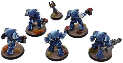 SPACE MARINES 5 Terminator Squad #2 WELL PAINTED Warhammer 40K