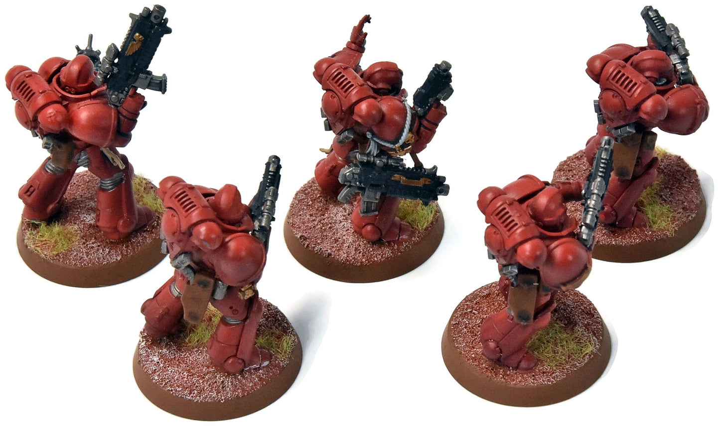 BLOOD ANGELS 5 Primaris Intercessors #3 WELL PAINTED Warhammer 40K