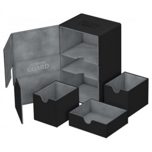 Ultimate Guard Twin Flip N Tray Deck Case Xenoskin Black 160+