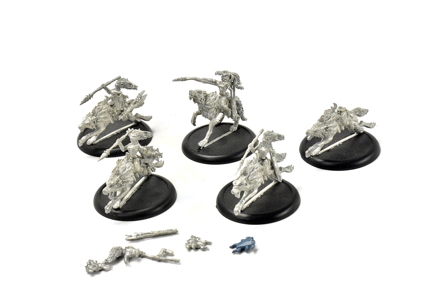 HORDES Circle Orboros 5 Tharn Wolf Riders #1 METAL