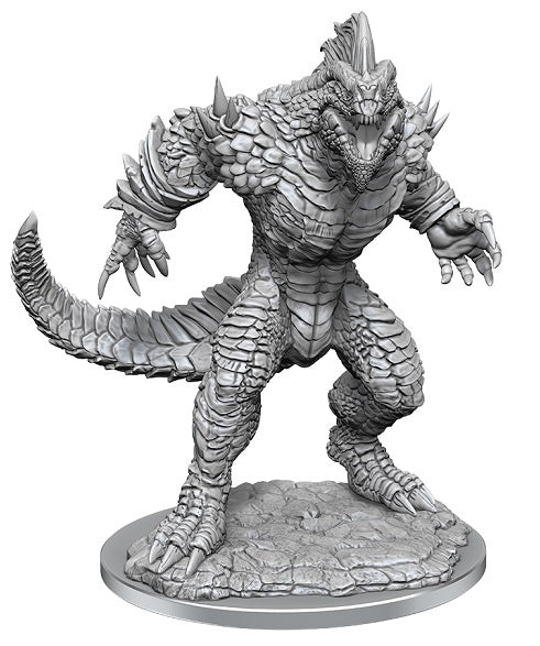D&d Unpainted Minis Wv21 Lizardfolk Render