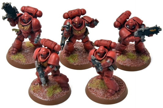 BLOOD ANGELS 5 Primaris Intercessors #3 WELL PAINTED Warhammer 40K