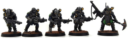 GENESTEALER CULTS 10 Neophyte Hybrids with Mortar #1 WELL PAINTED Warhammer 40K