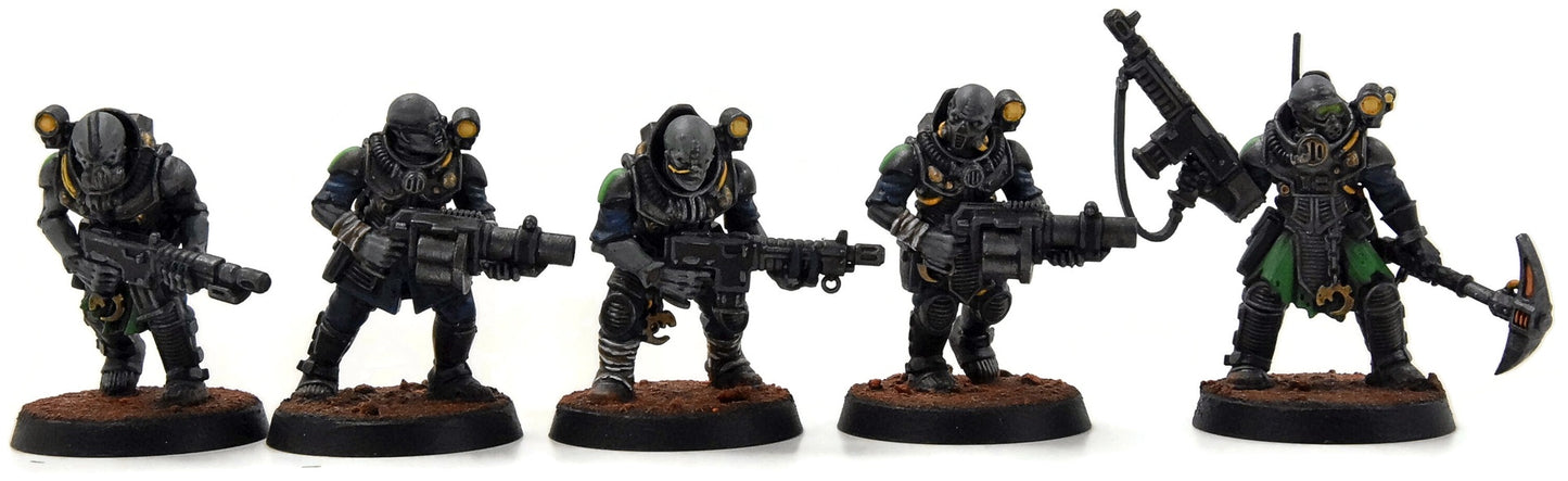 GENESTEALER CULTS 10 Neophyte Hybrids with Mortar #1 WELL PAINTED Warhammer 40K