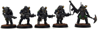 GENESTEALER CULTS 10 Neophyte Hybrids with Mortar #1 WELL PAINTED Warhammer 40K