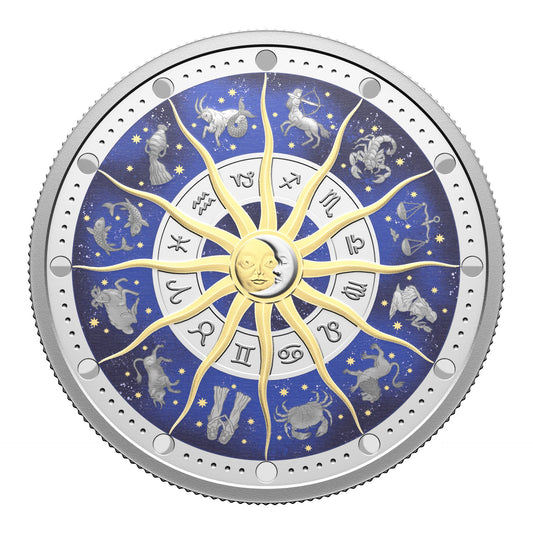Zodiac Signs - 2 oz. $30 Fine Silver Coin (250037)