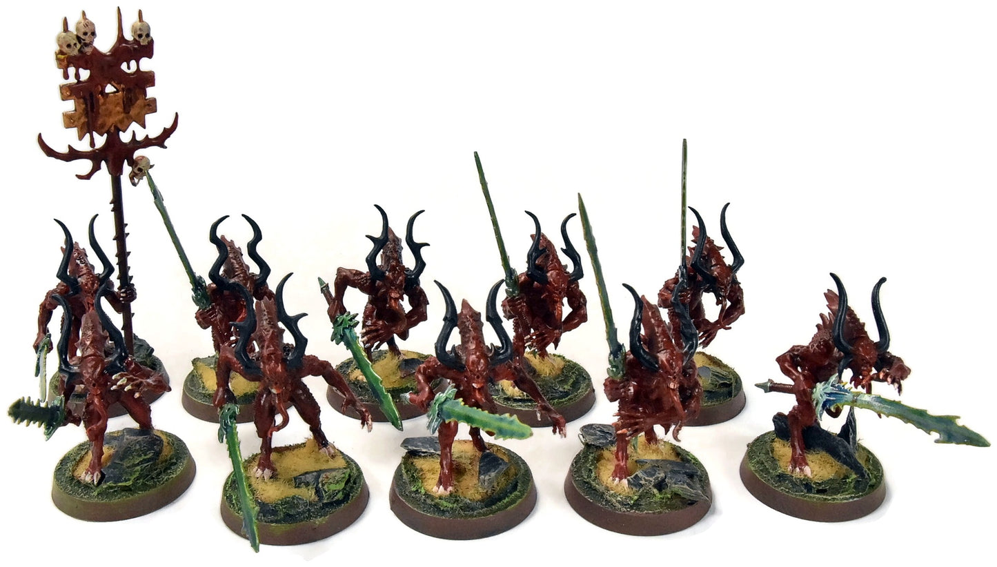 BLADES OF KHORNE 10 Bloodletters #2 WELL PAINTED Sigmar