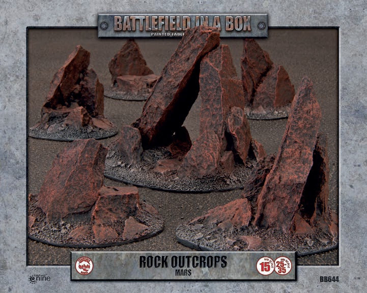 Battlefield In A Box - Rock Outcorps - Mars
