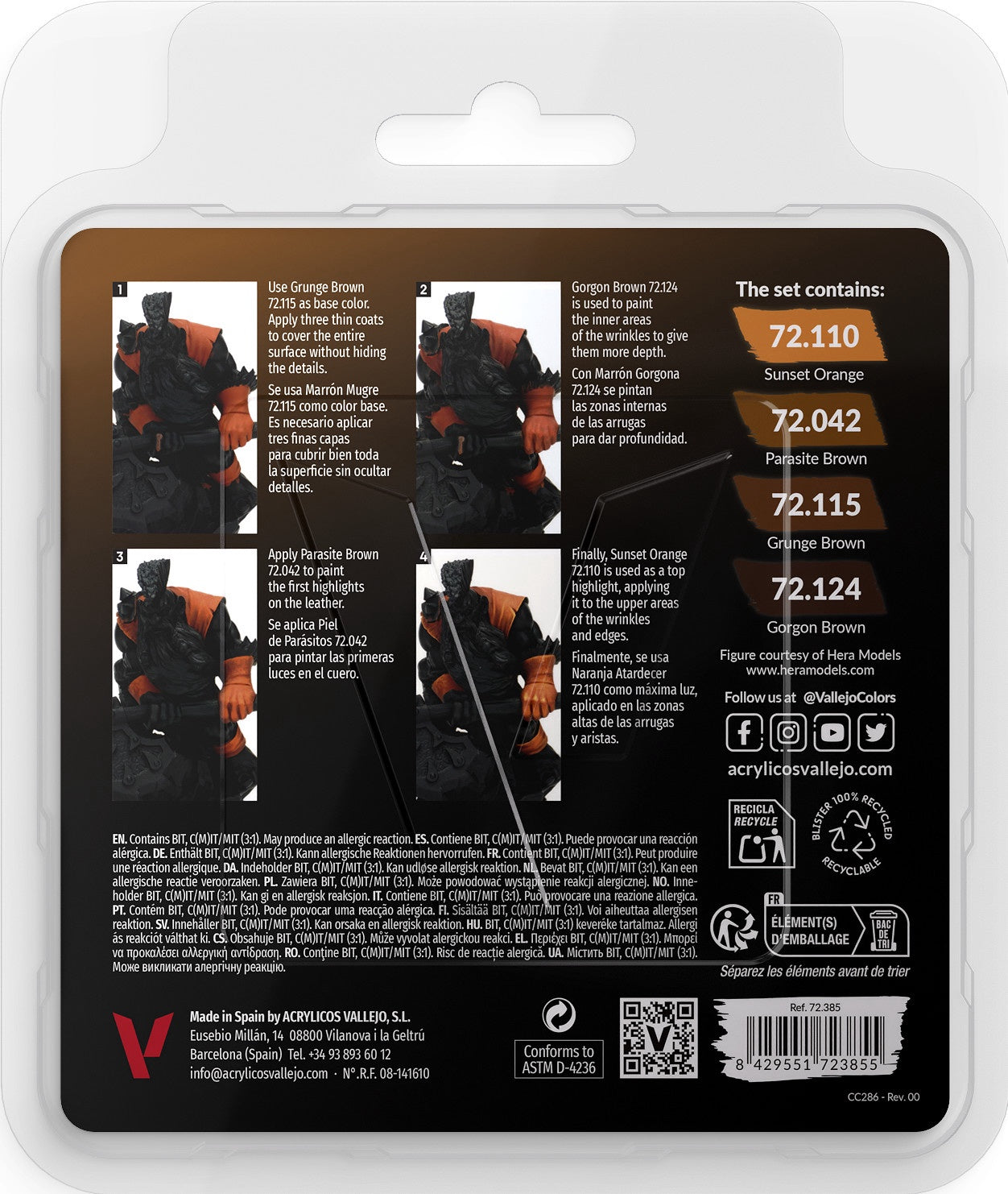 Vallejo Game Color Set Leather