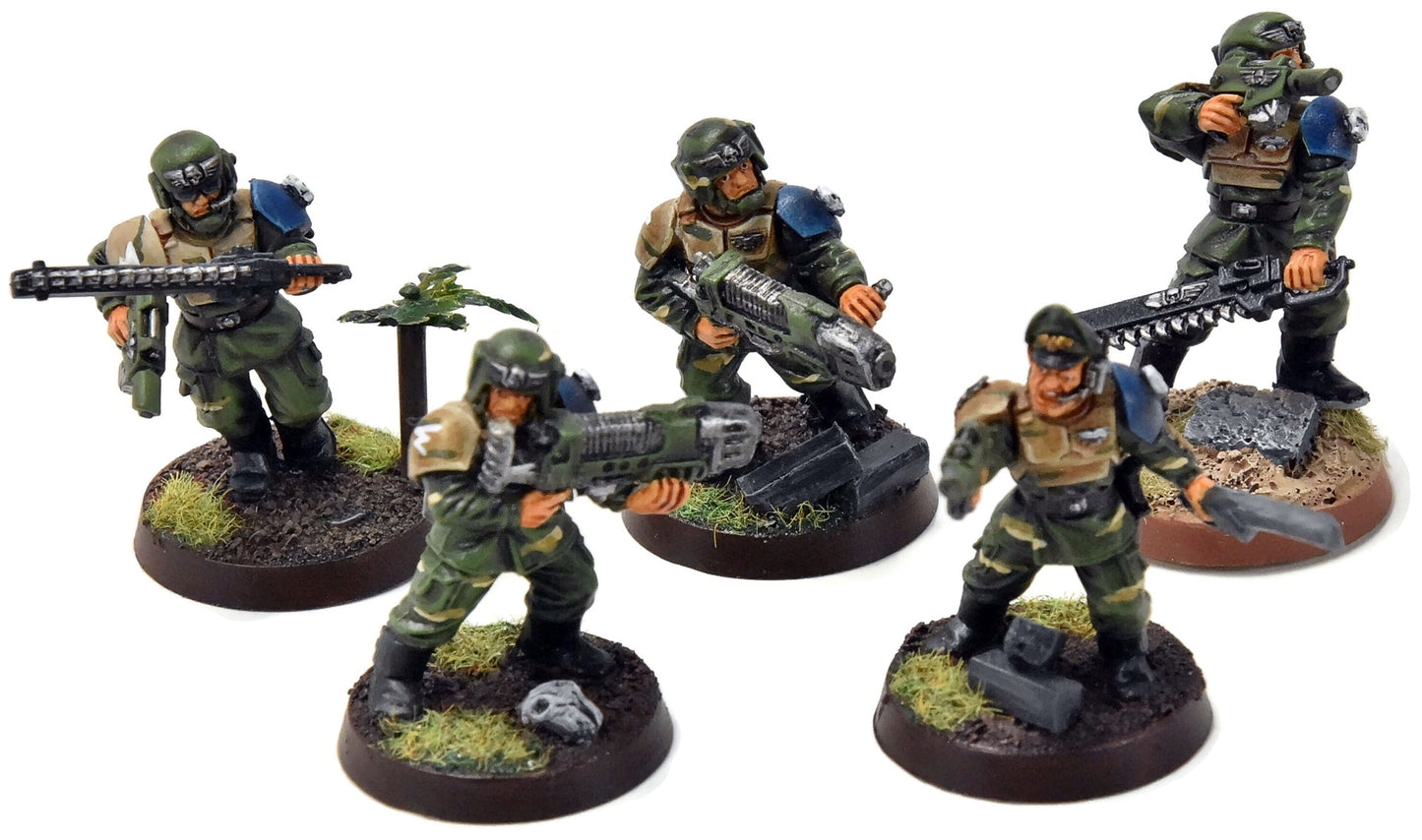 ASTRA MILITARUM Command Squads #2 WELL PAINTED Warhammer 40K