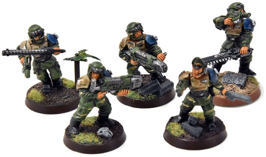 ASTRA MILITARUM Command Squads #2 WELL PAINTED Warhammer 40K