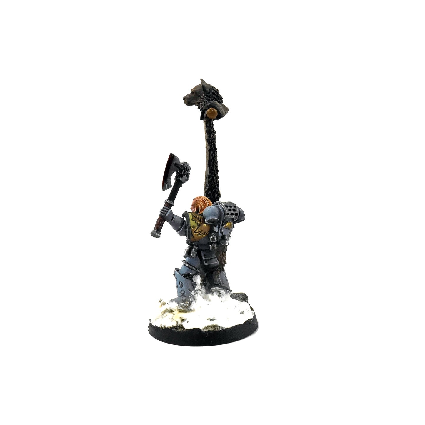 SPACE WOLVES Grey Hunter with Wolf Standard #1 40k