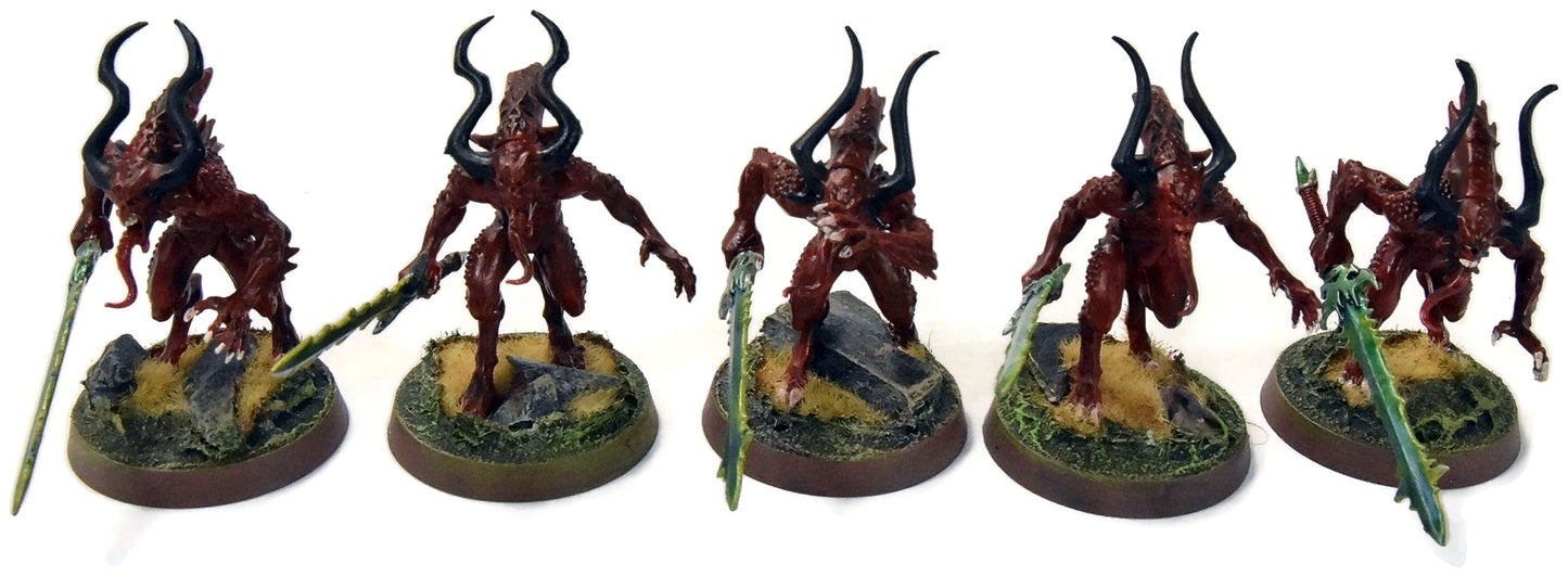 BLADES OF KHORNE 10 Bloodletters #5 WELL PAINTED Sigmar