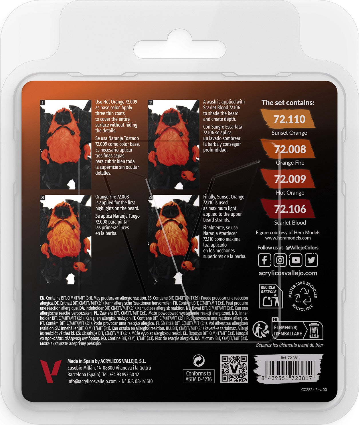 Vallejo Game Color Set Orange