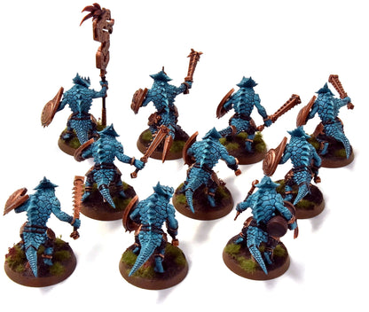 SERAPHON 10 Saurus Warriors #1 PRO PAINTED Sigmar