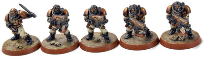 SPACE MARINES 5 Scouts #2 PRO PAINTED Warhammer 40K Alternate heads
