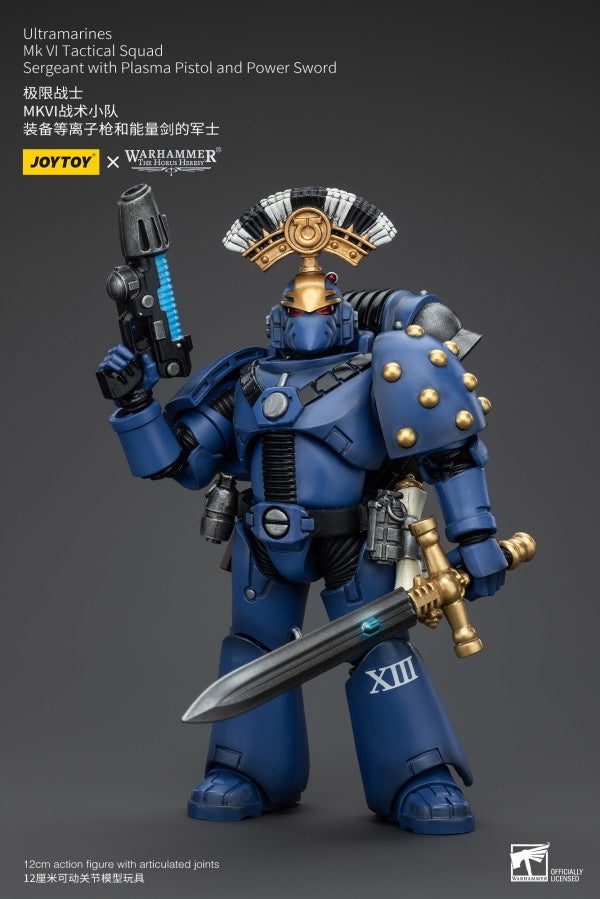 MK VI Tactical Squad Sergeant with Plasma Pistol and Power Sword Ultramarines