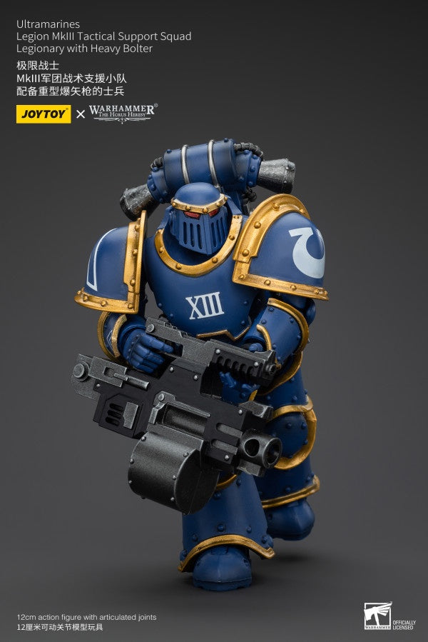 Legion MKIII Tactical Support Squad Legionary with Heavy Bolter Ultramarines