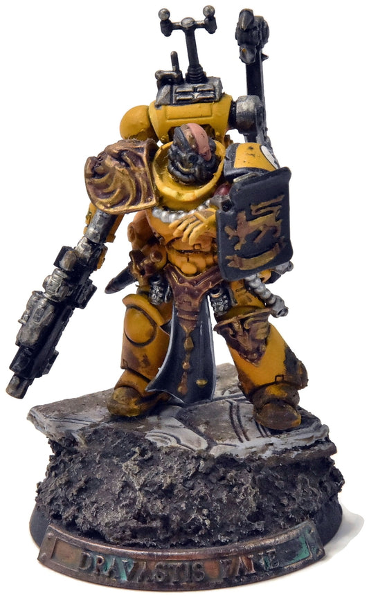 IMPERIAL FISTS Primaris Captain Converted #1 PRO PAINTED Warhammer 40K