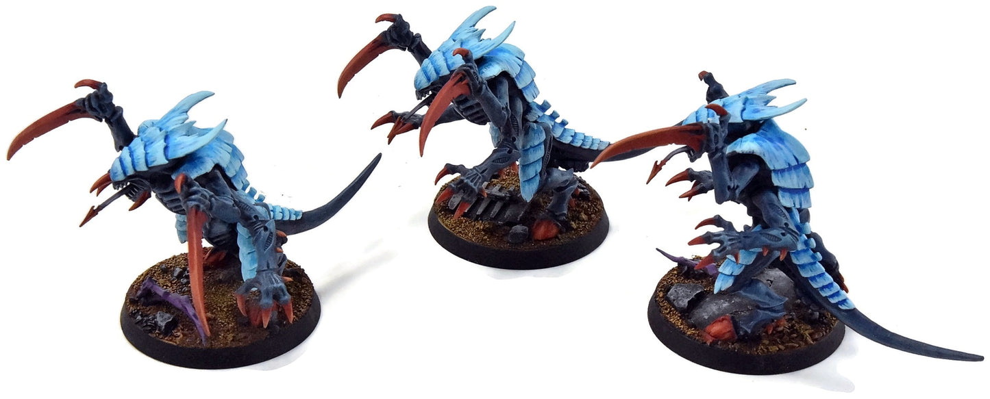 TYRANIDS 3 Tyranids Warriors #1 WELL PAINTED Warhammer 40K