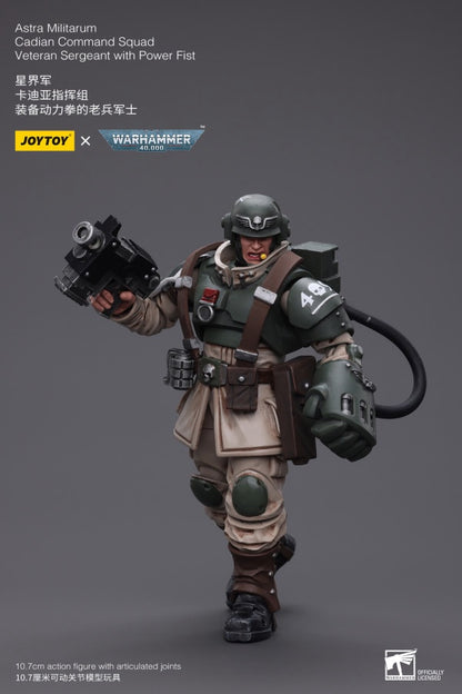 Cadian Command Squad Veteran Sergeant with Power Fist Astra Militarum Joy Toy
