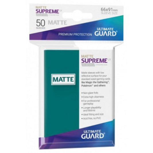 Ultimate Guard Sleeves Supreme Ux Matte Petrol Blue 50Ct