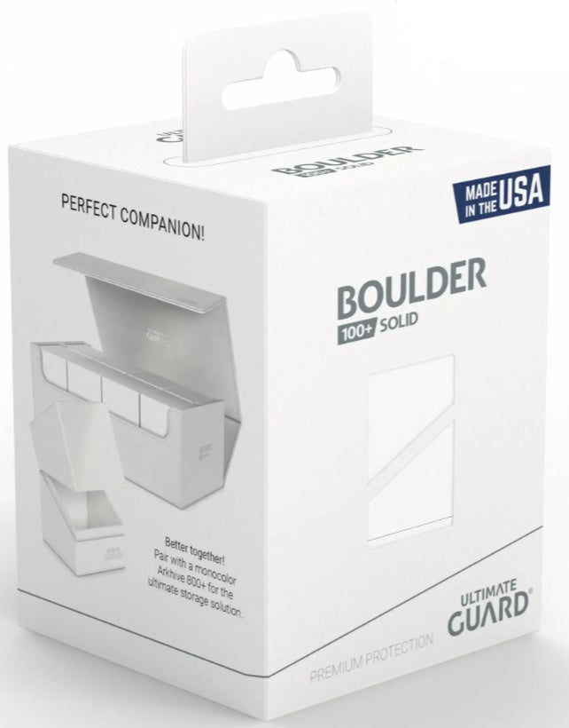 Ultimate Guard Deck Case Boulder 100+ Solid White