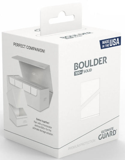 Ultimate Guard Deck Case Boulder 100+ Solid White