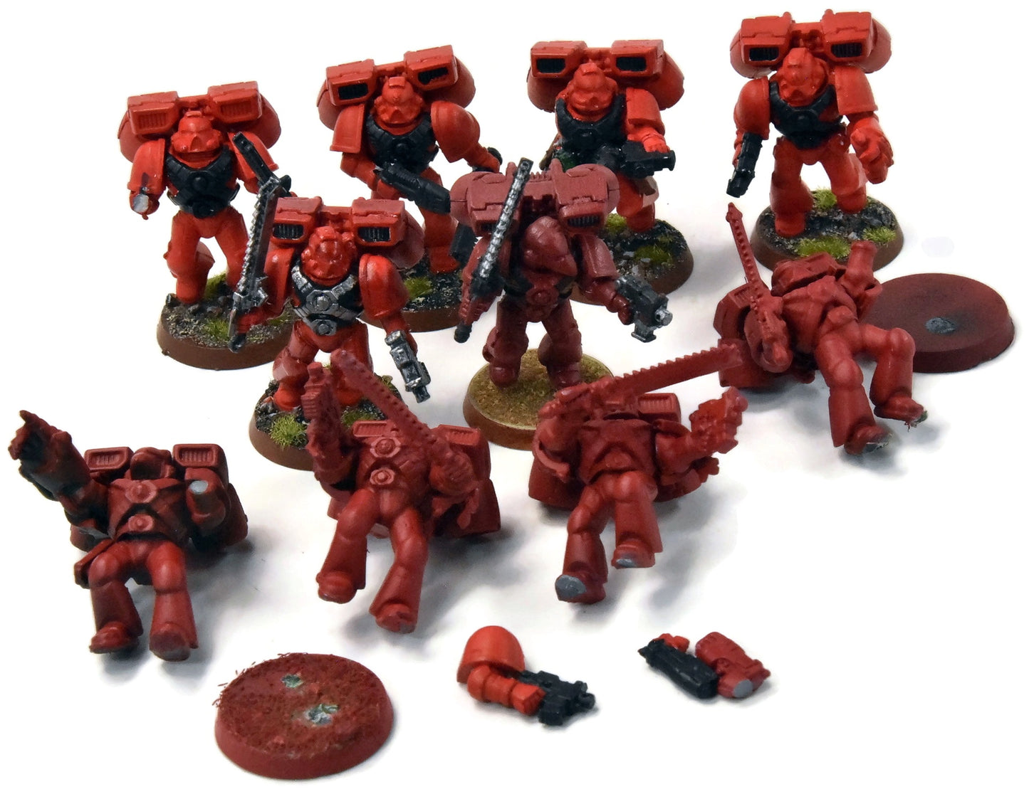SPACE MARINES 10 Assault Marines #2 Warhammer 40K Incomplete