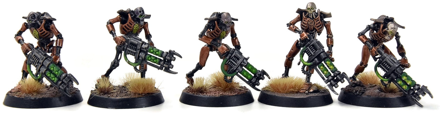 NECRONS 10 Warriors #4 WELL PAINTED Warhammer 40K 4954