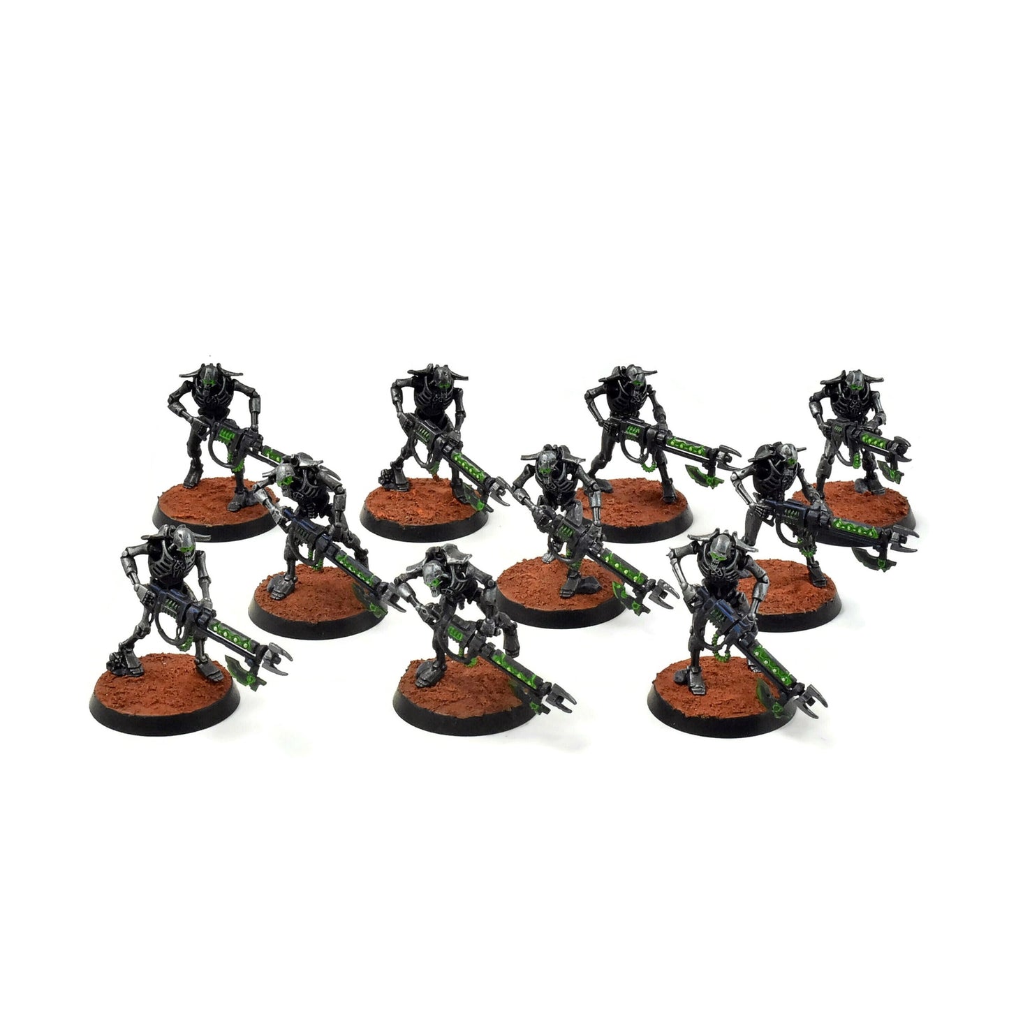NECRONS 10 Warriors #1 WELL PAINTED Warhammer 40K