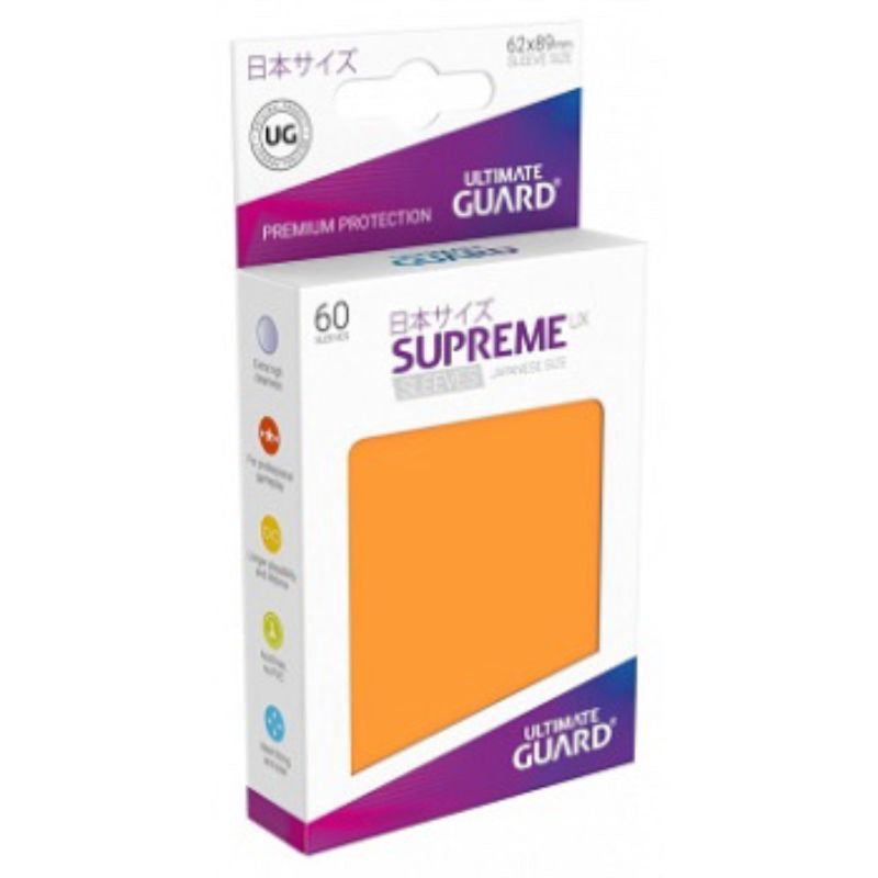 Ultimate Guard Sleeves Supreme Ux Small Orange 60Ct