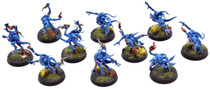 DISCIPLES OF TZEENTCH 10 Blue Horrors #1 PRO PAINTED Warhammer Sigmar