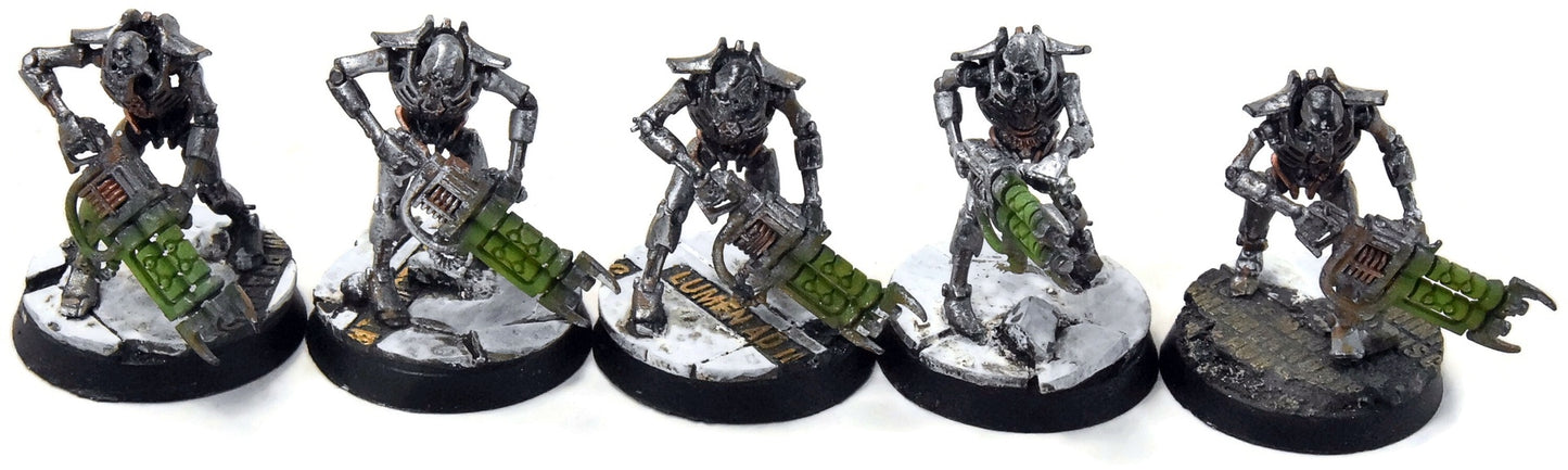 NECRONS 10 Necron Warriors #2 WELL PAINTED Warhammer 40K 4925