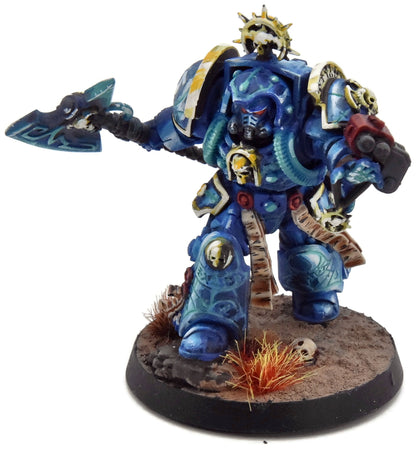 SPACE MARINES Librarian in Terminator Armour #1 WELL PAINTED Warhammer 40K