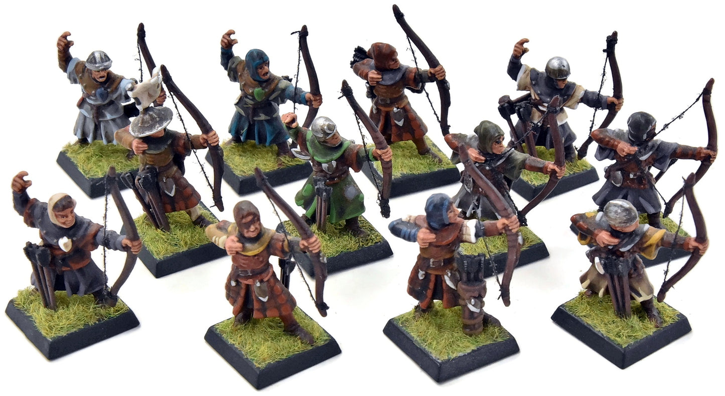 BRETONNIA 12 Peasant Bowmen #3 WELL PAINTED Warhammer Fantasy
