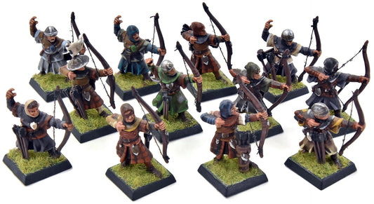 BRETONNIA 12 Peasant Bowmen #3 WELL PAINTED Warhammer Fantasy