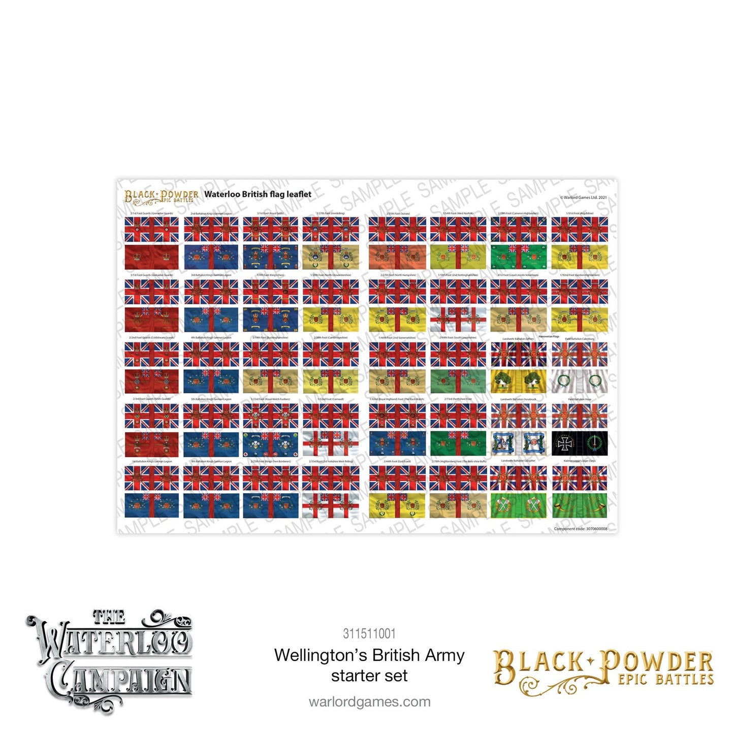 Black Powder Waterloo - British Starter Set (Epic Battle)