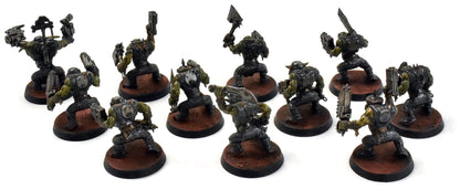 ORKS 11 Ork Boys #1 WELL PAINTED Warhammer 40K
