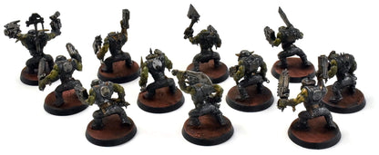 ORKS 11 Ork Boys #1 WELL PAINTED Warhammer 40K
