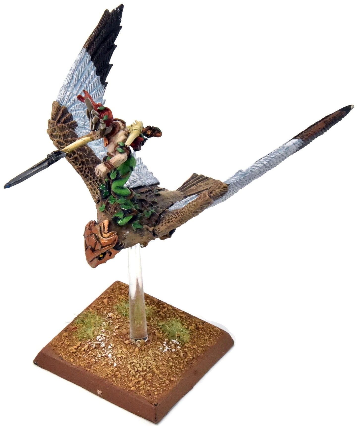 WOOD ELVES Warhawk Rider #2 PRO PAINTED METAL Fantasy