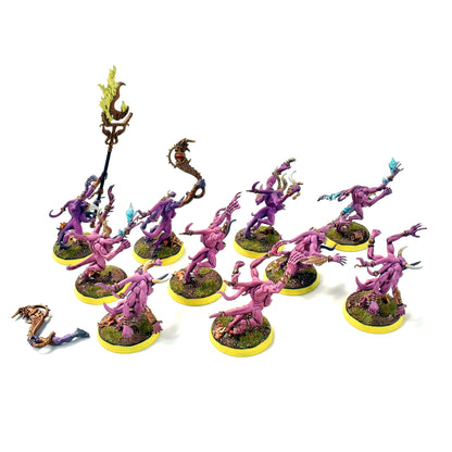 THOUSAND SONS 10 Pink Horrors #7 PRO PAINTED Warhammer 40K