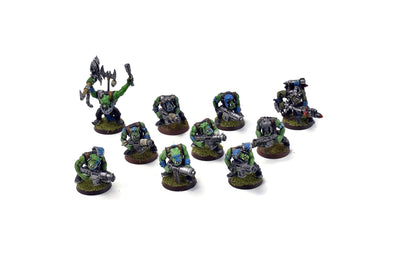 ORKS 10 Orks Boyz #3 WELL PAINTED 40K